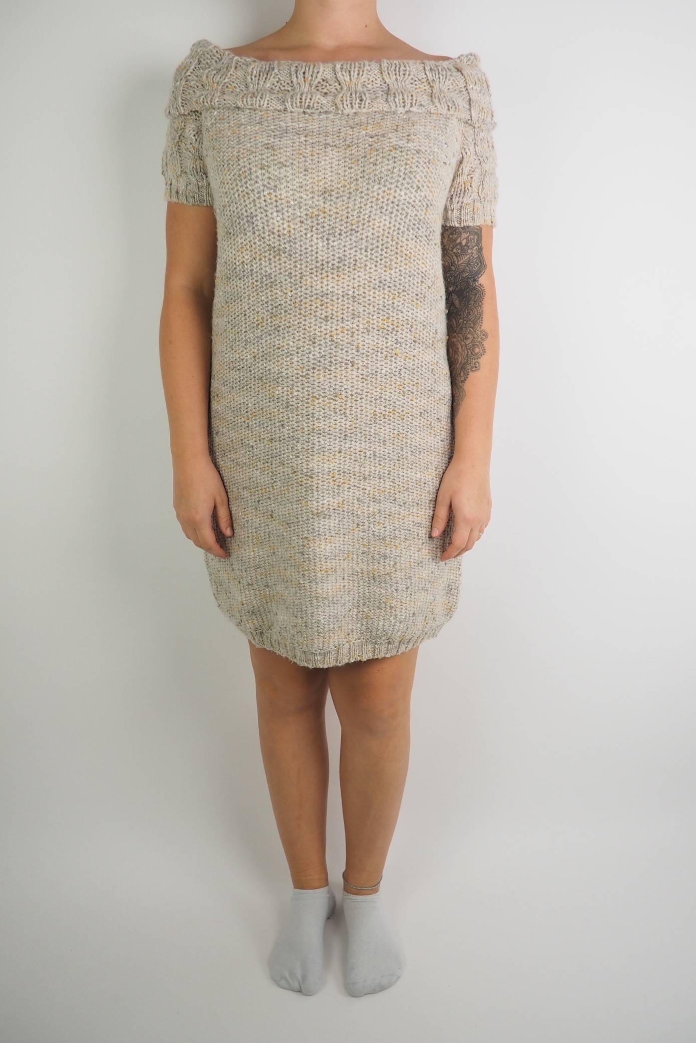 Woll-Mix Strickkleid Gr. S