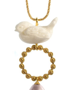 Bird Halskette, Gold plattiert