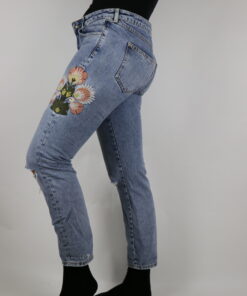 Alternative view of Jeans mit Blumen Gr. M