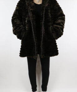 Kunstfell Mantel Gr. XL