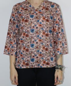 Blumenbluse Gr. S
