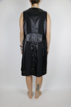 Alternative view of Kleid mit Leder Gr. L/XL