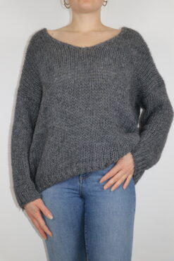 Strickpulli mit Alpaka Wollanteil Gr. M/L