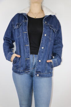 Jeansjacke Gr. L (gefüttert)