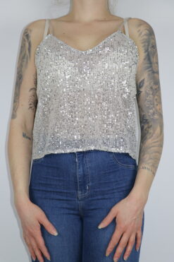Glitzertop Gr. S
