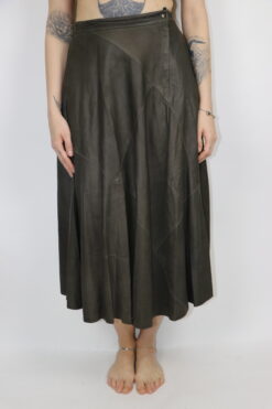 Leder Maxirock Gr. 36