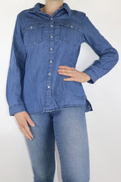 Jeans Bluse Gr. 40