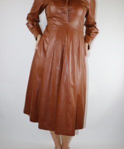 Lederlook Kleid Gr. 42