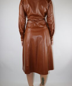 Alternative view of Lederlook Kleid Gr. 42