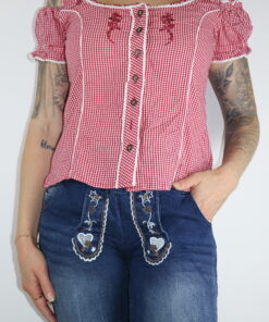 Oktoberfest Trachten Bluse Gr. 40