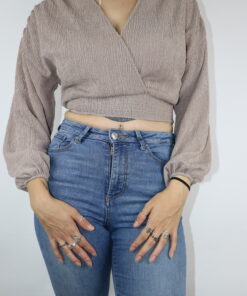 Cropped Blusenshirt Gr. S