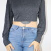 cropped Langarmshirt Gr. ca. S/M