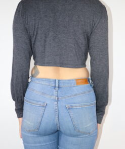 Alternative view of cropped Langarmshirt Gr. ca. S/M