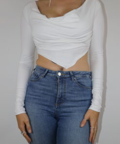 cropped Langarmshirt Gr. S